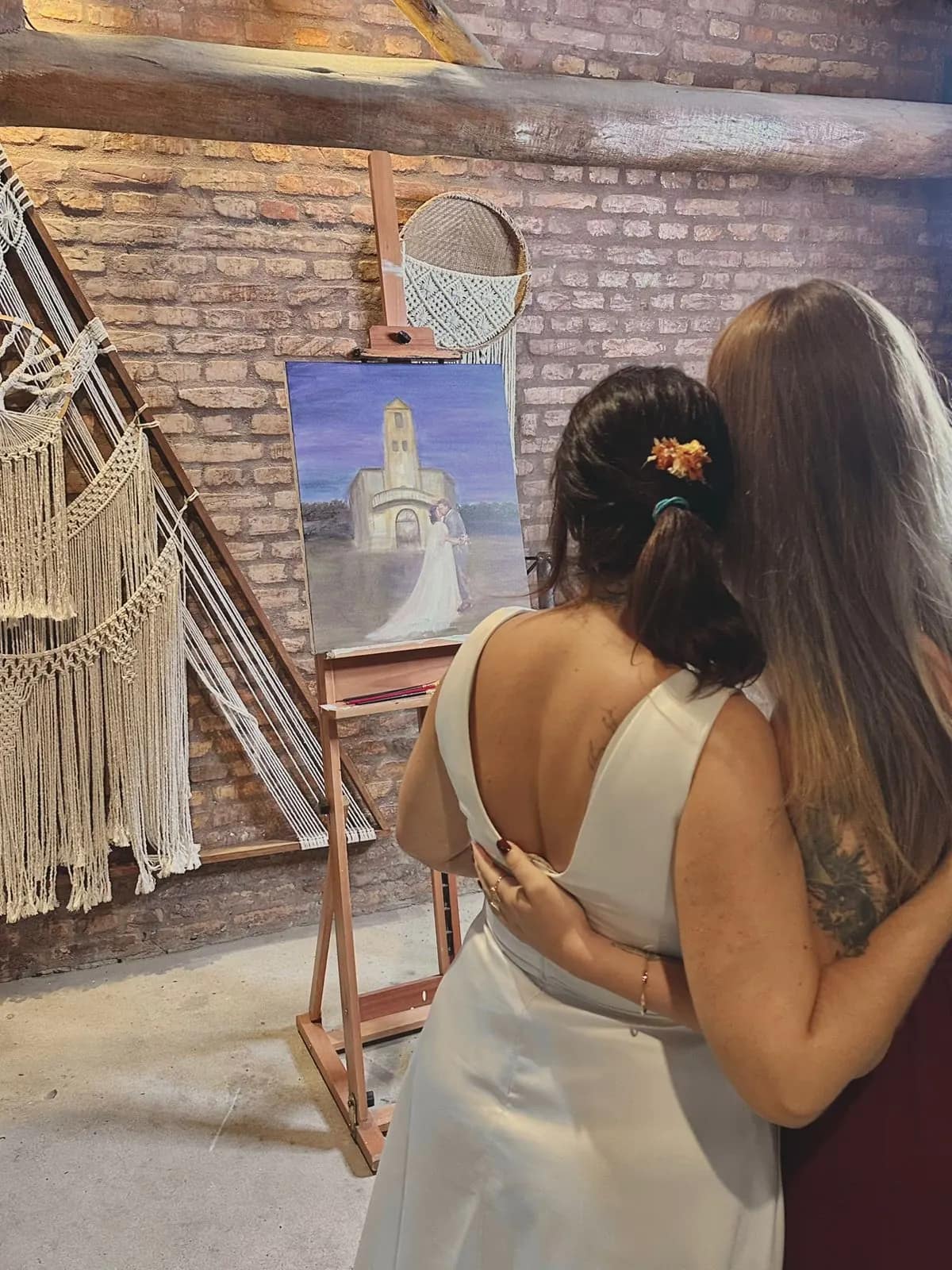 Pintura ao Vivo em Casamento — exemplo 1